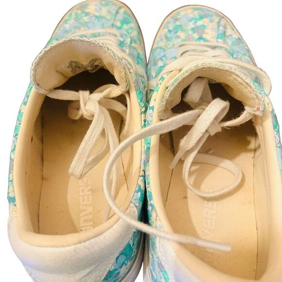 Converse Breakpoint Low Floral blue & white women’s size 8 - Picture 6 of 12